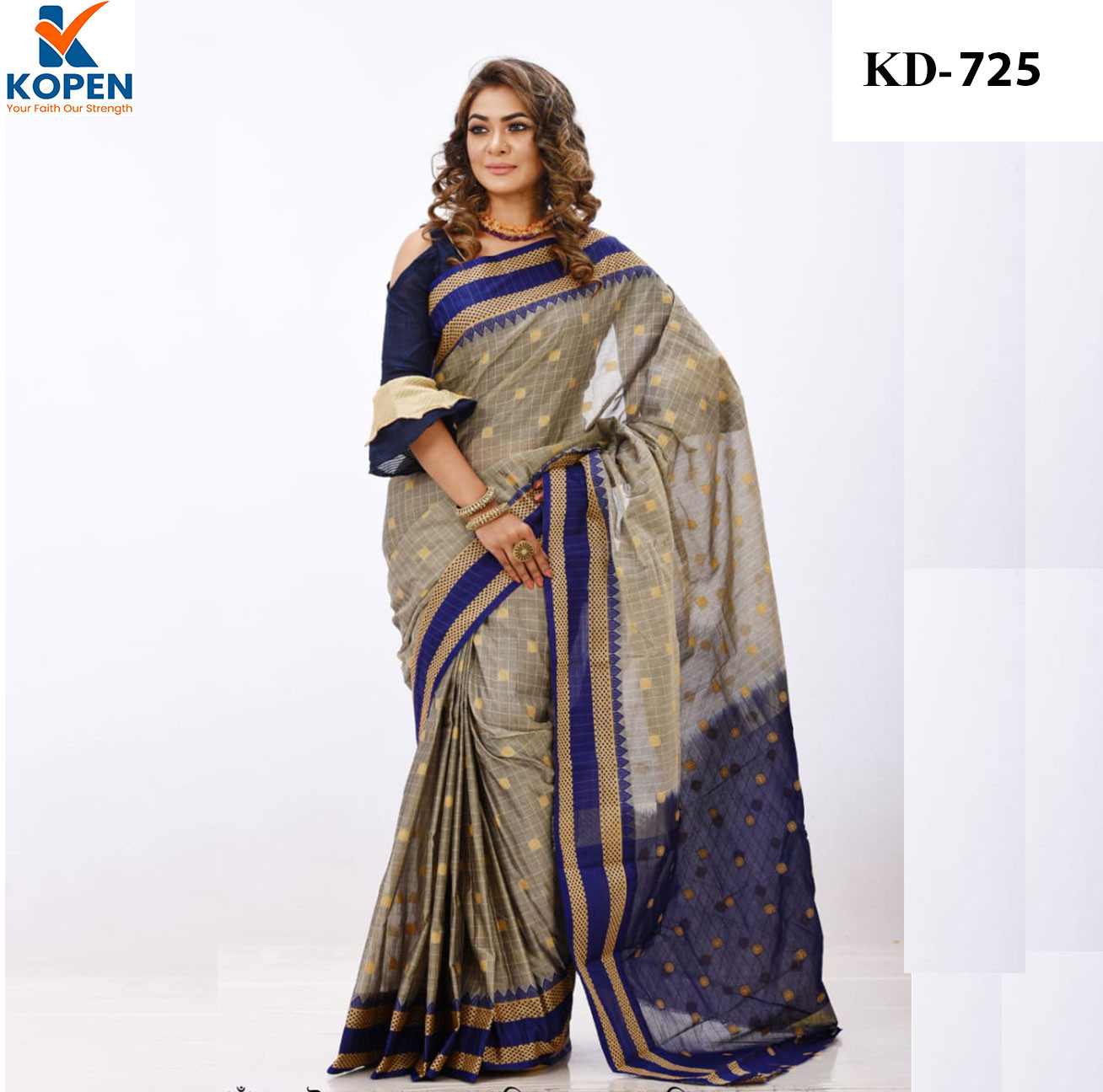 Gas Cotton Saree - KD725