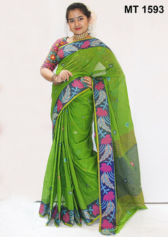 Monpura Cotton Saree - MT1593