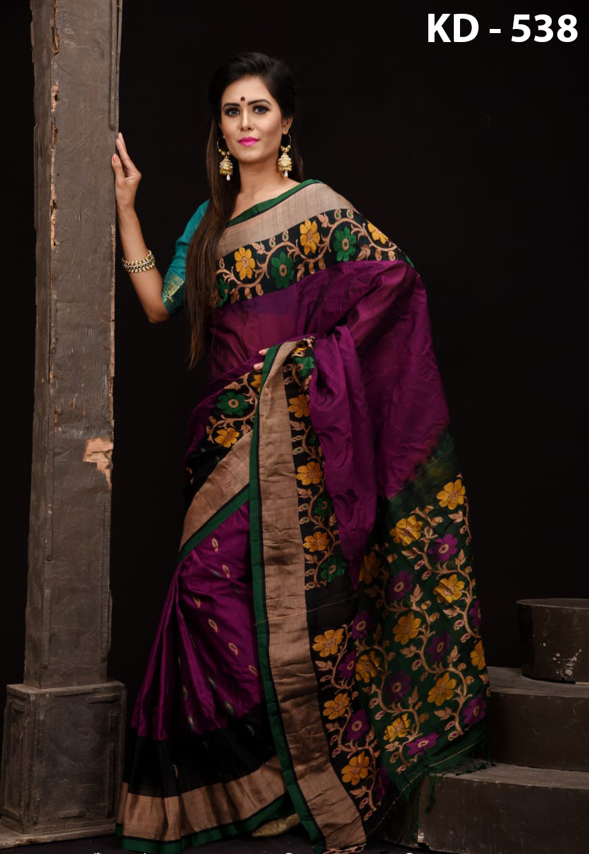 Gas Cotton Saree - KD538