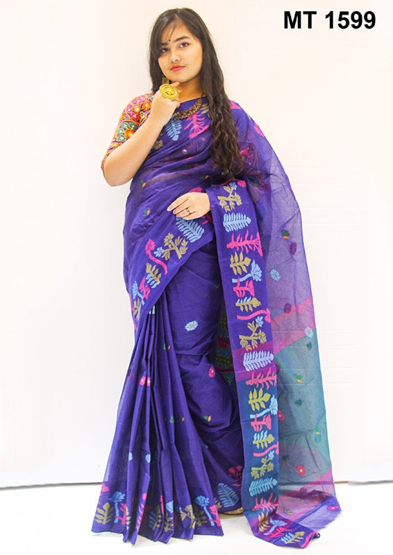 Monpura Cotton Saree - MT1599