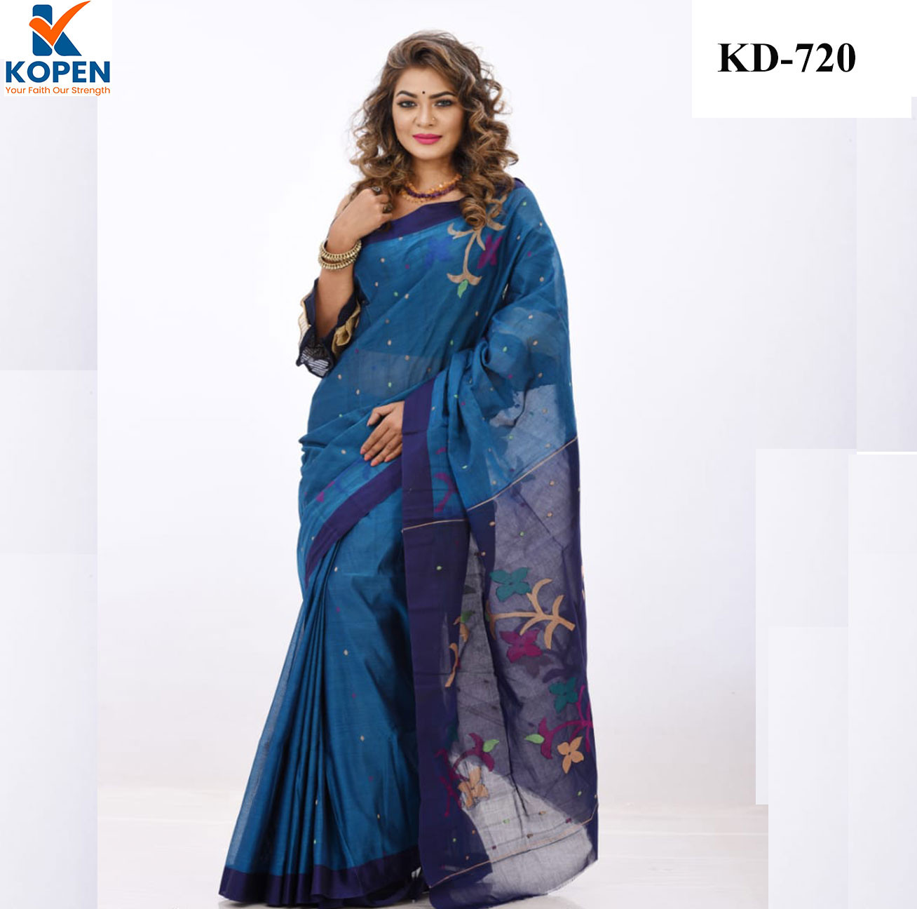 Gas Cotton Saree - KD720
