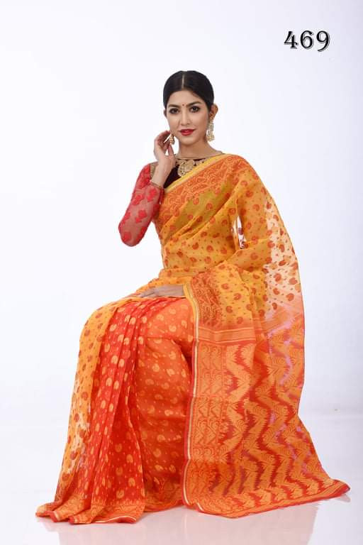 Muslin Jamdani Saree - R469